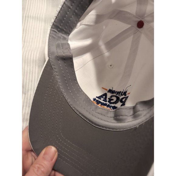 Junior Pga Championships Imperial Tru-Fit White Baseball Cap Upf 50+ Hat - Picture 8 of 9